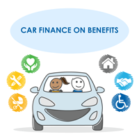 car finance on benefits icon