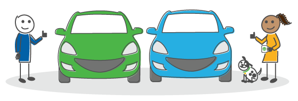 characters with two cars