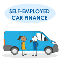 self employed and car finance icon